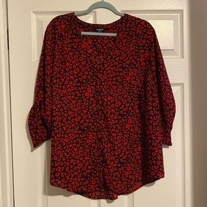 Torrid red and black leopard print size 3